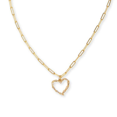 Joy Susan Crystal Heart Necklace