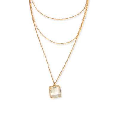 Joy Susan Necklace with Crystal Pendant