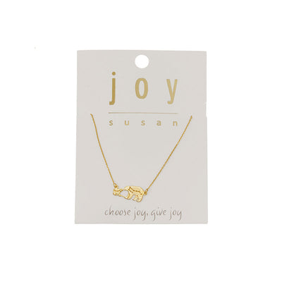 Joy Susan Gold Mama & Baby Bear Necklace