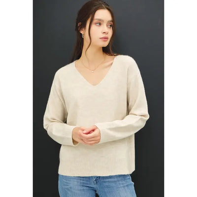 Be Cool Relaxed V-Neck Sweater