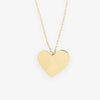 Ink+Alloy Brass Heart Necklace