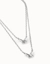 Uno de 50 Double Fly Silver Necklace