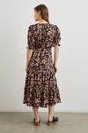 Rails Eliana Floral Black Midi Dress