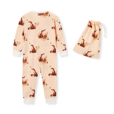 Milkbarn Organic Cotton Zipper Pajama