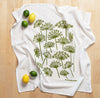 Flour Sack Dish Towel: Queen Anne's Lace