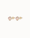 Uno de 50 Aura Pink Gold Earrings