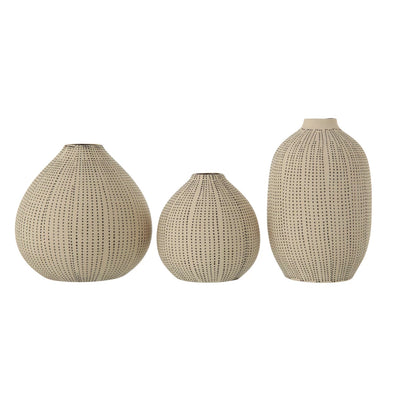 Stoneware Textured Vases, 3 styles