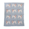 Dogs Cotton Knit Baby Blanket