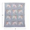 Dogs Cotton Knit Baby Blanket