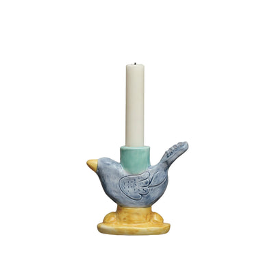 Stoneware Bird Shaped Taper Holder