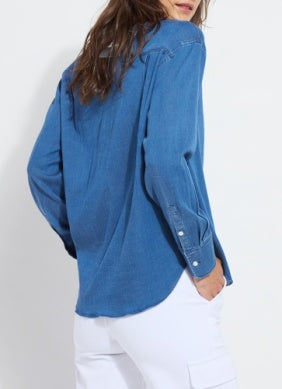 Lysse Bay Crop Chambray Shirt