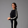 Ease Crew Stripe Sweatshirt