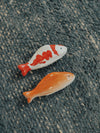 Small Stoneware Floating Fish Figurine