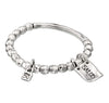 Uno de 50 Silver Stretch Healthy Bracelet