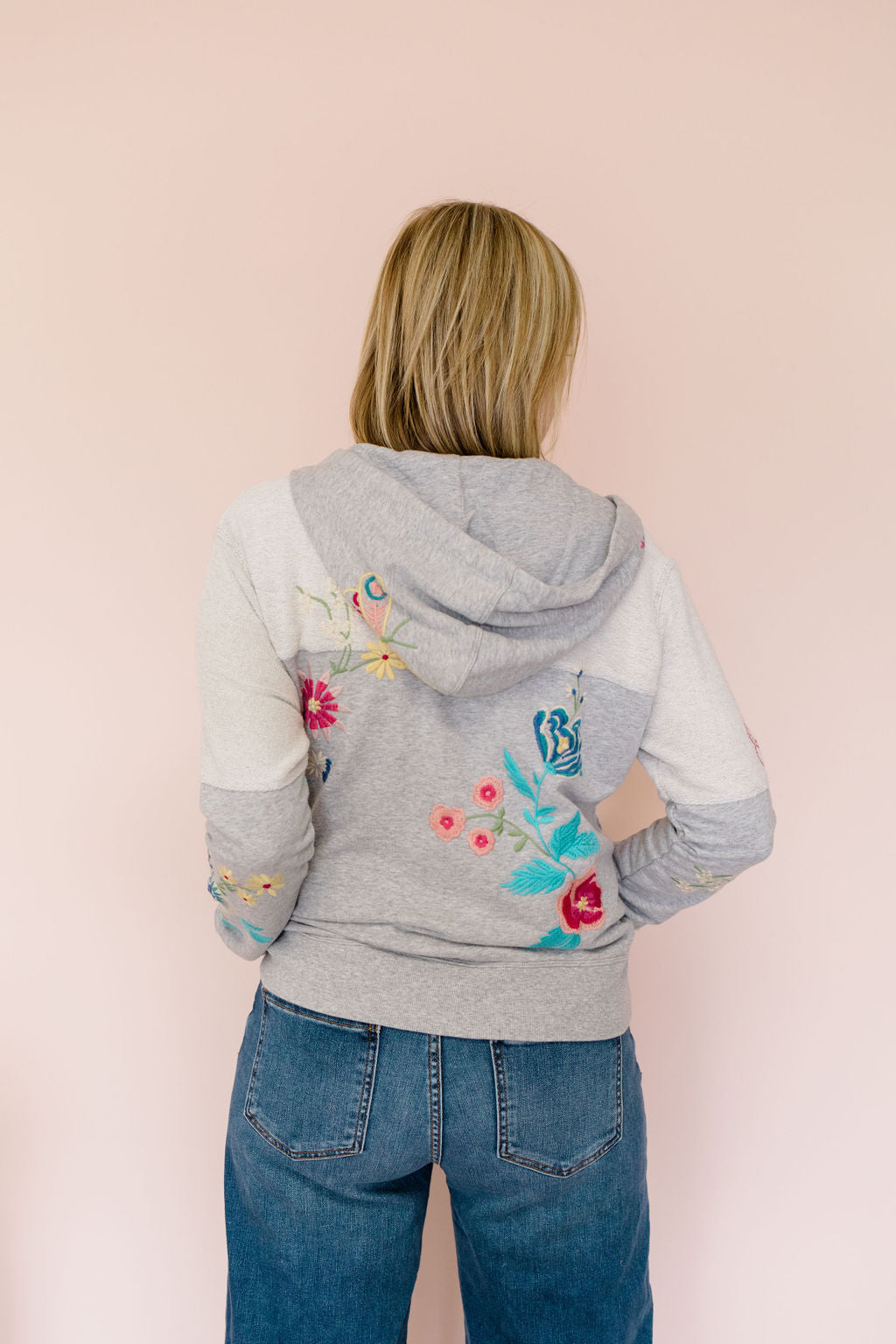 Embroidered French-Terry Sweatshirt for Women