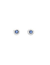 Uno de 50 Ciambella Blue Silver Earrings